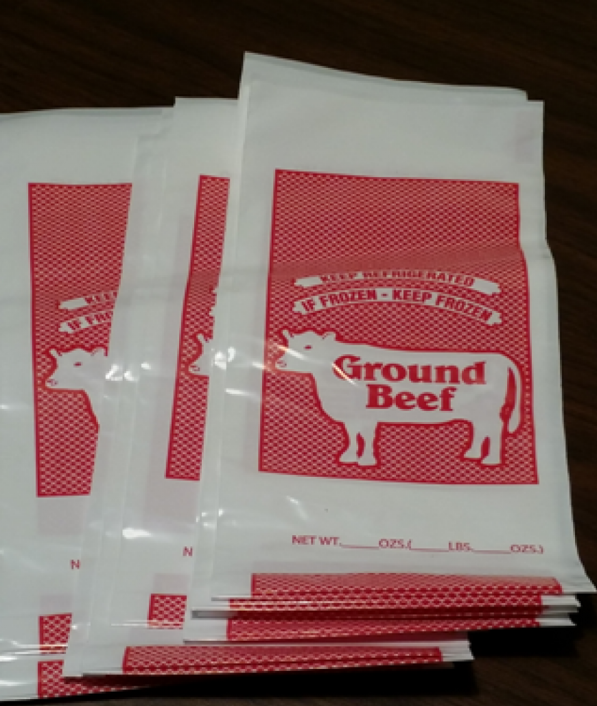 Ground Beef Bags, 1 lb, 1,000/case